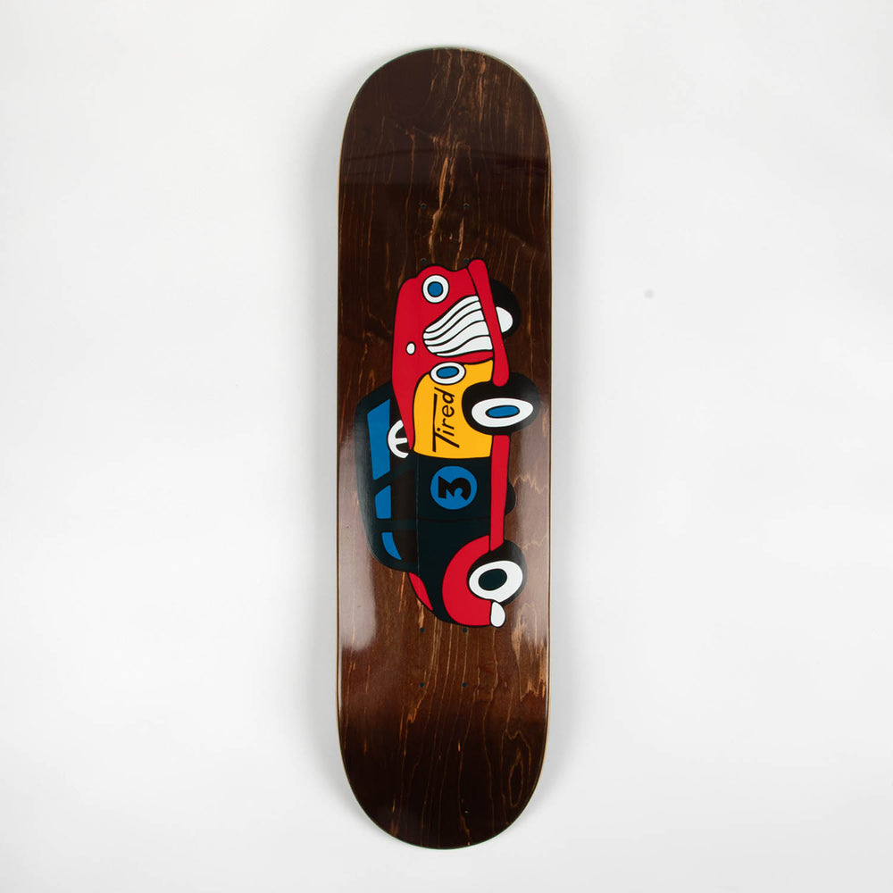 Tired - 8.25" Old Mobil Skateboard Deck - Various Stains