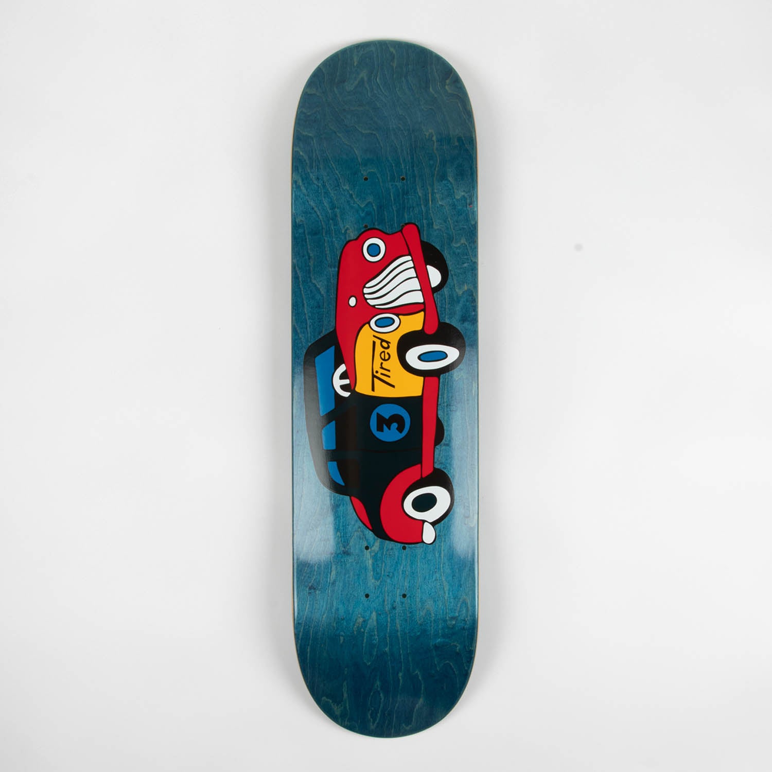 Tired - 8.25" Old Mobil Skateboard Deck - Various Stains
