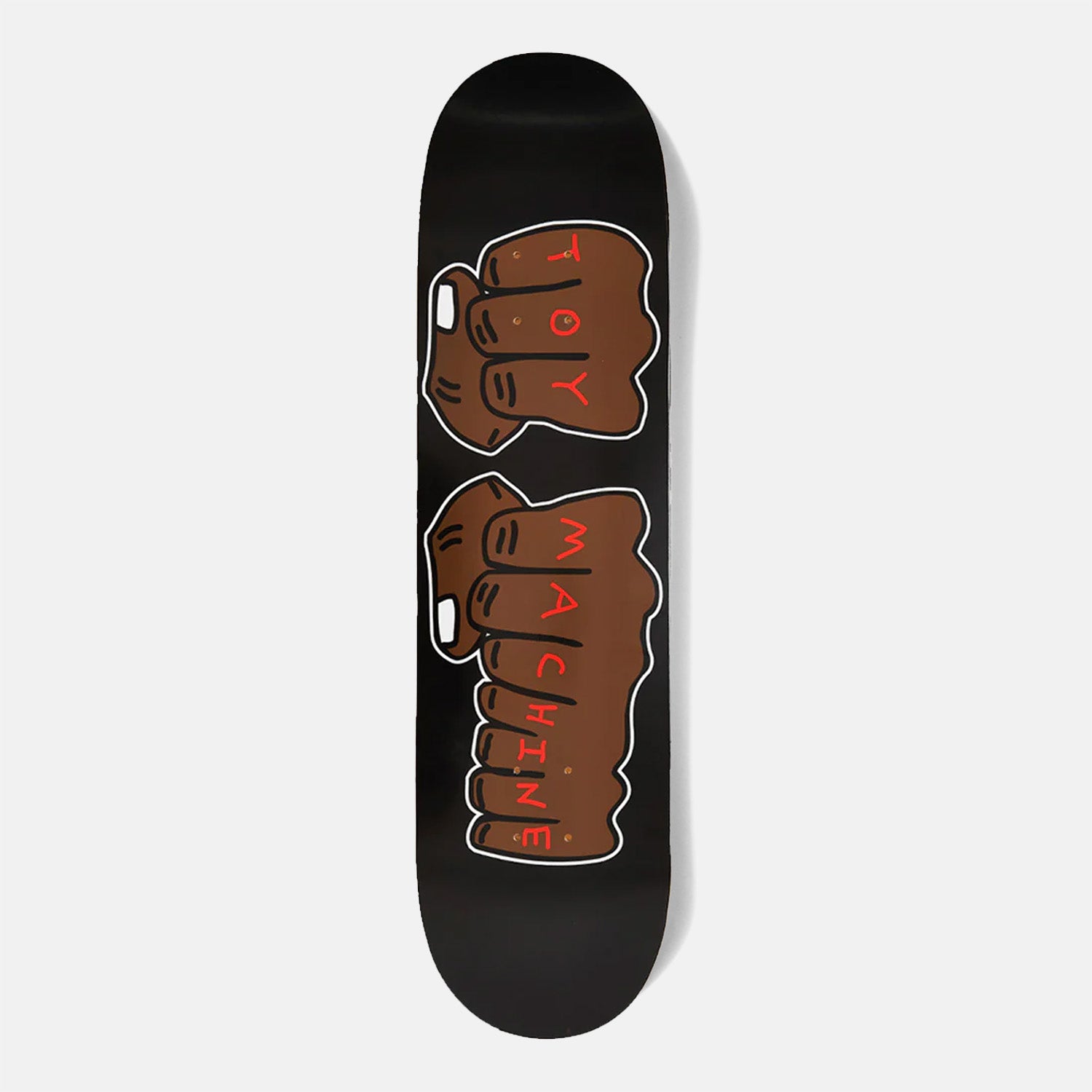 Toy Machine - 8.0" New Fists Skateboard Deck - Black