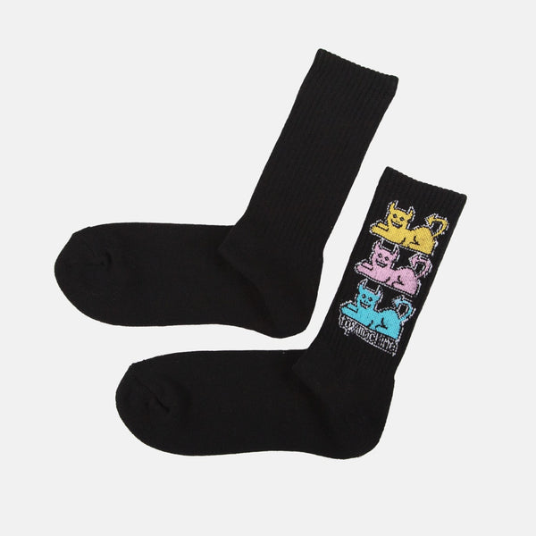 Toy Machine - Triple Cat Socks - Black