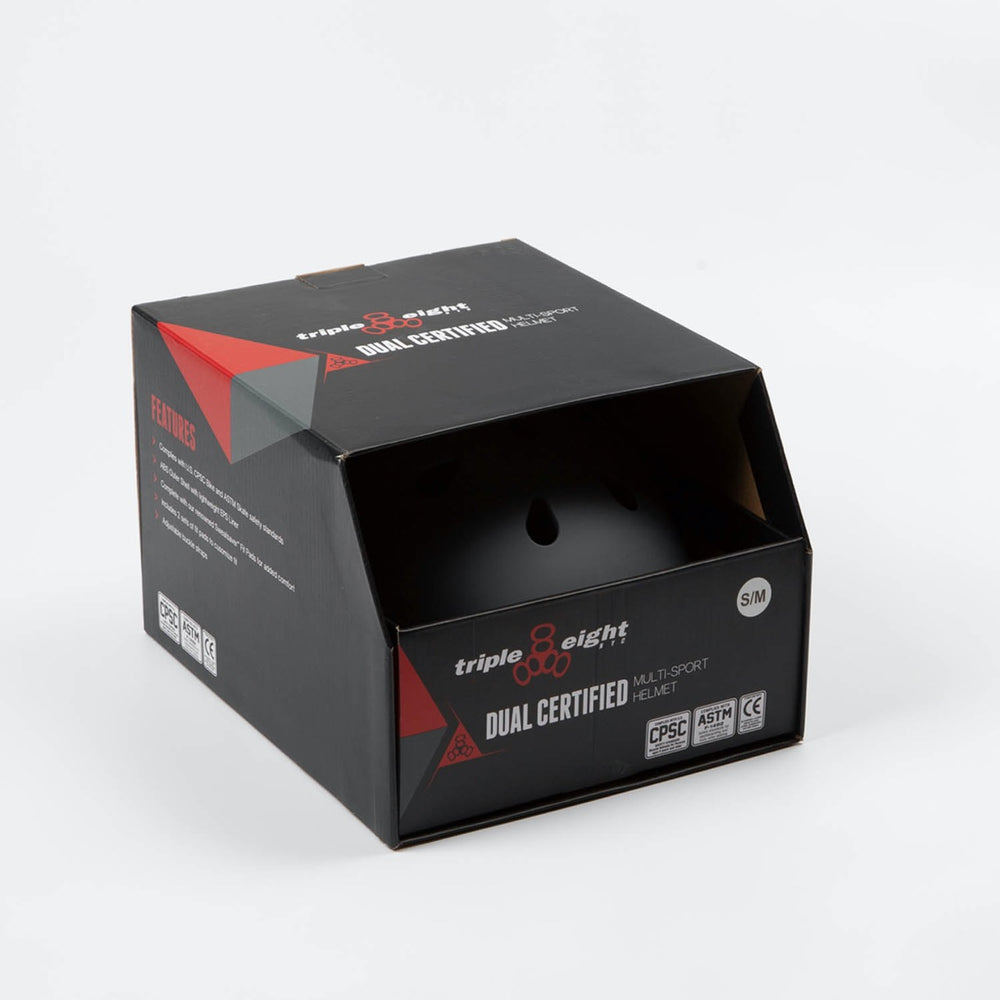 Triple Eight - Dual Certified Helmet - Gunmetal Grey