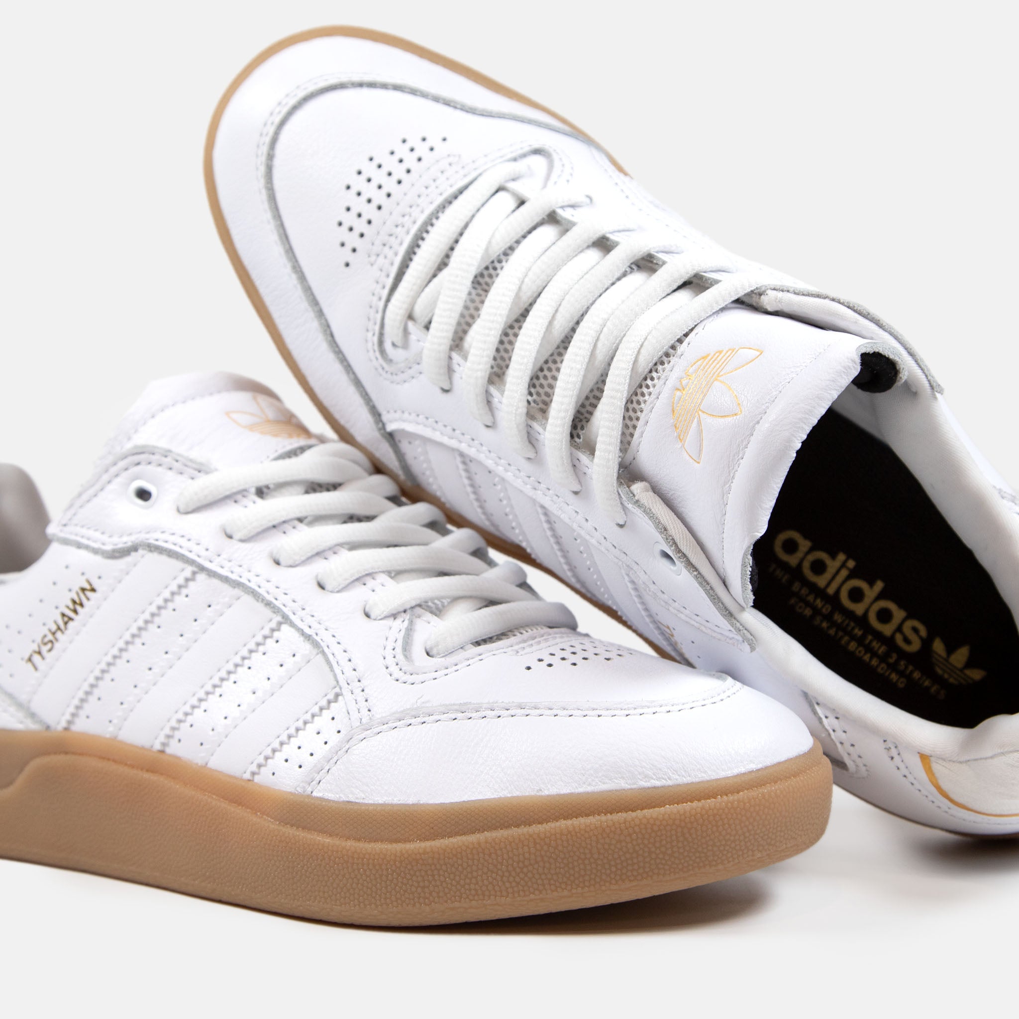 Adidas Skateboarding Tyshawn Low Pro Shoes White White Gum