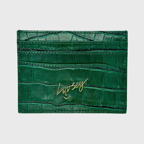 Loosey - Croc Skin Card Holder - Green