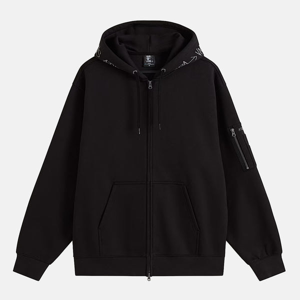 Vans - Atiba Cargo Zip Hooded Sweatshirt - Black