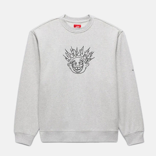 Vans - Smile Spike Crewneck Sweatshirt - Ash Heather