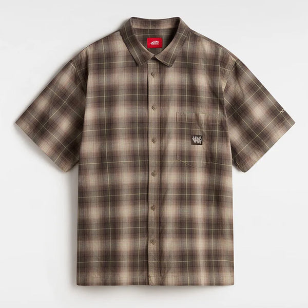 Vans - Skate Plaid Short Sleeve Shirt - Walnut