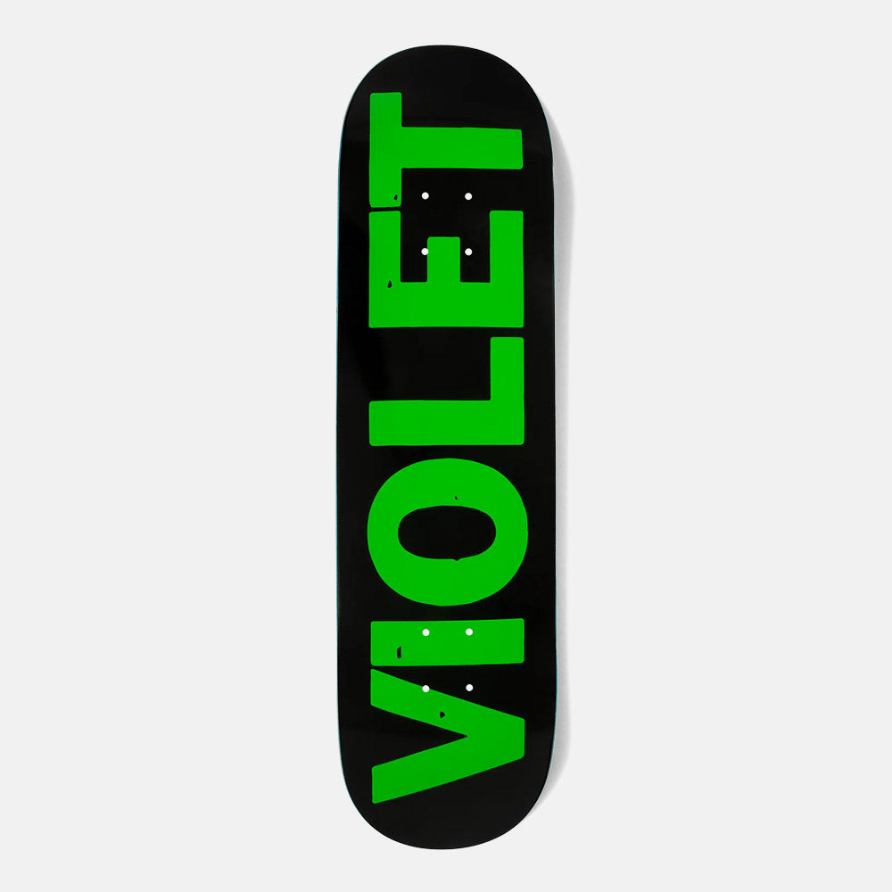 Violet - 8.25" Crew Skateboard Deck - Black / Green