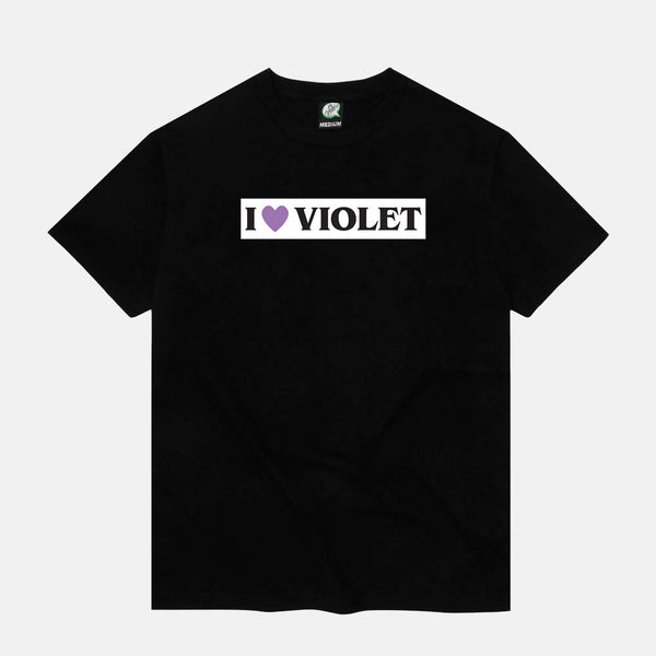 Violet - I Heart Violet T-Shirt - Black