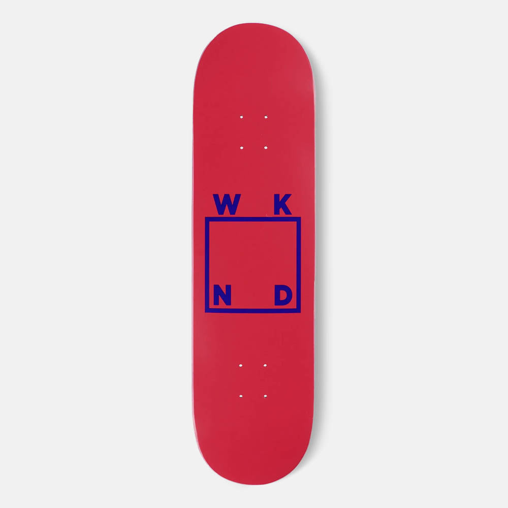 WKND Skateboards - 8.6" Logo Skateboard Deck - Red / Blue