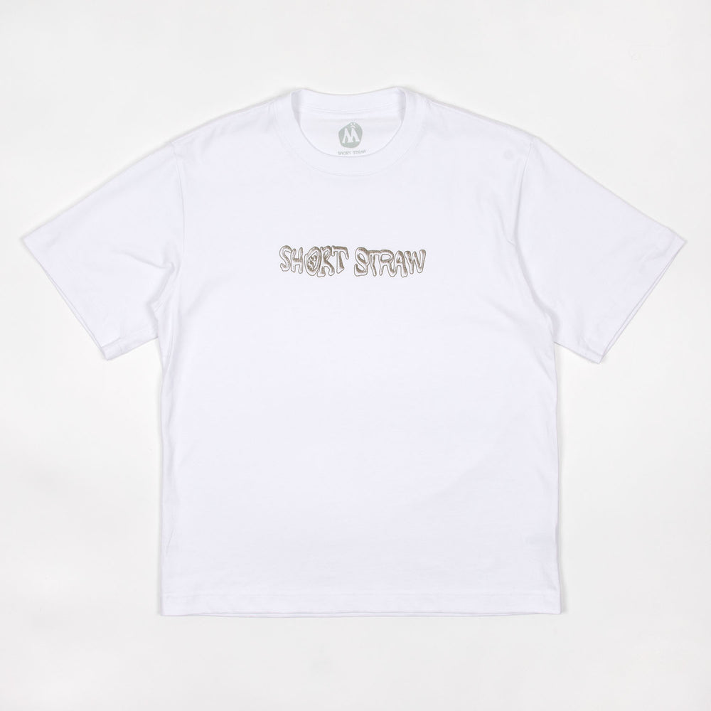 Short Straw - Warped T-Shirt - White / Brown