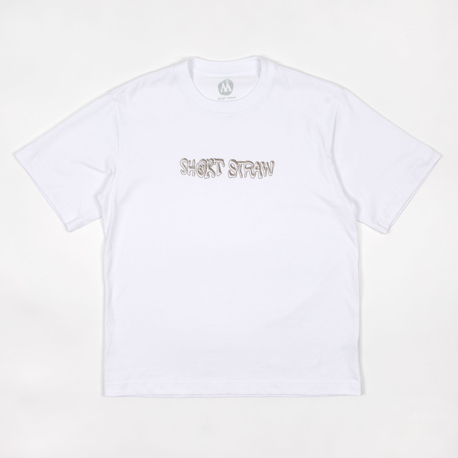 Short Straw - Warped T-Shirt - White / Brown