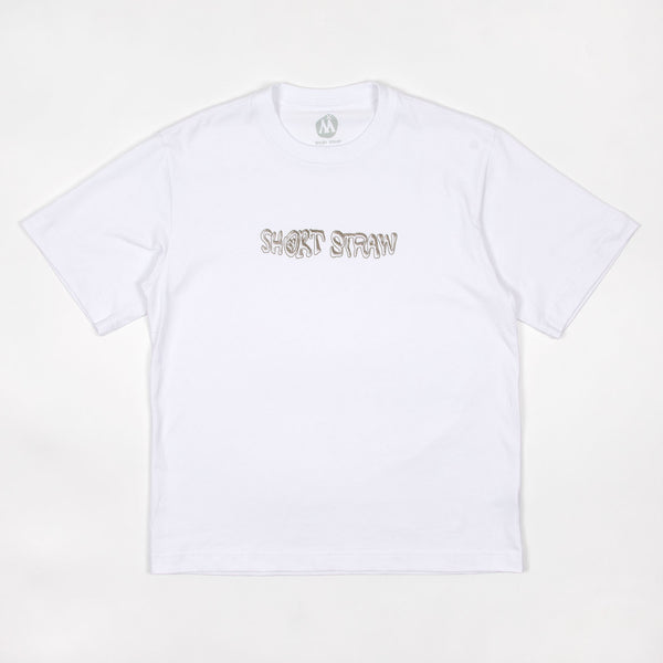 Short Straw - Warped T-Shirt - White / Brown
