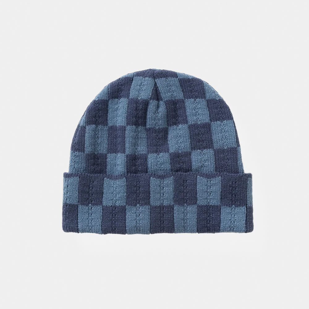 Service Works - Chunky Check Beanie - Navy