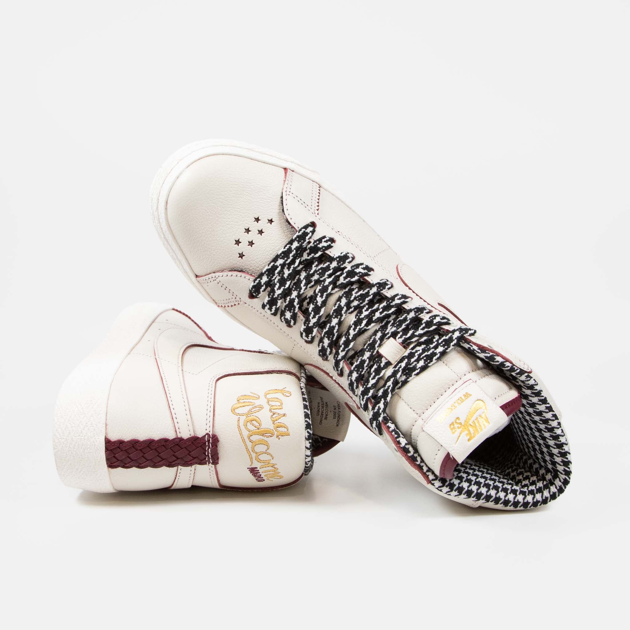 Nike SB - Welcome Madrid Blazer Mid Shoes - Sail / Dark Beetroot