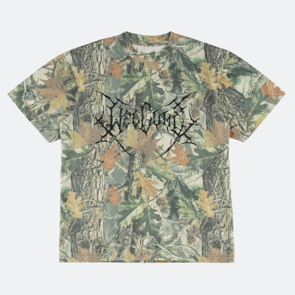 Welcome Skateboards - Antler Boxy Camo Print T-Shirt - Camo