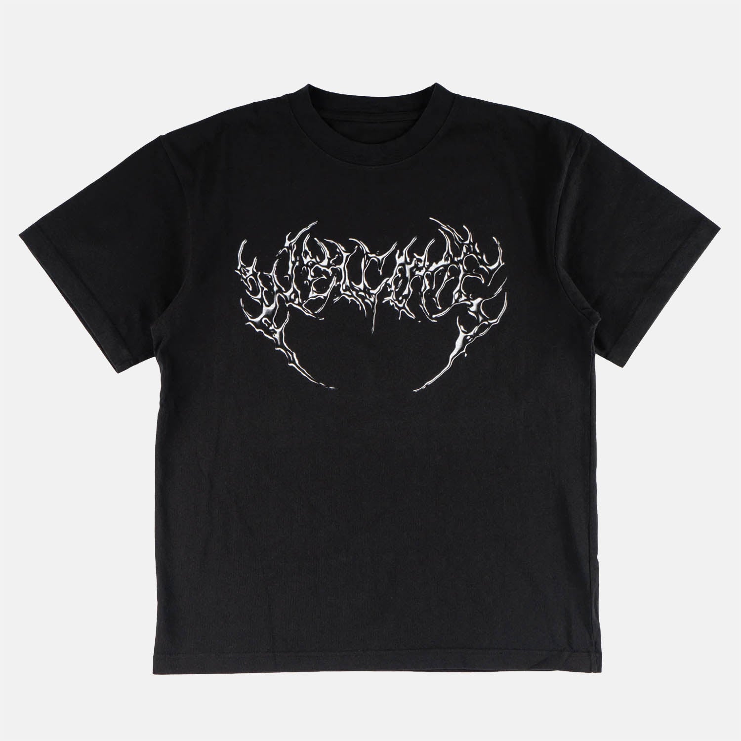 Welcome Skateboards - Chrome Fang Boxy Garment-Dyed T-Shirt - Black