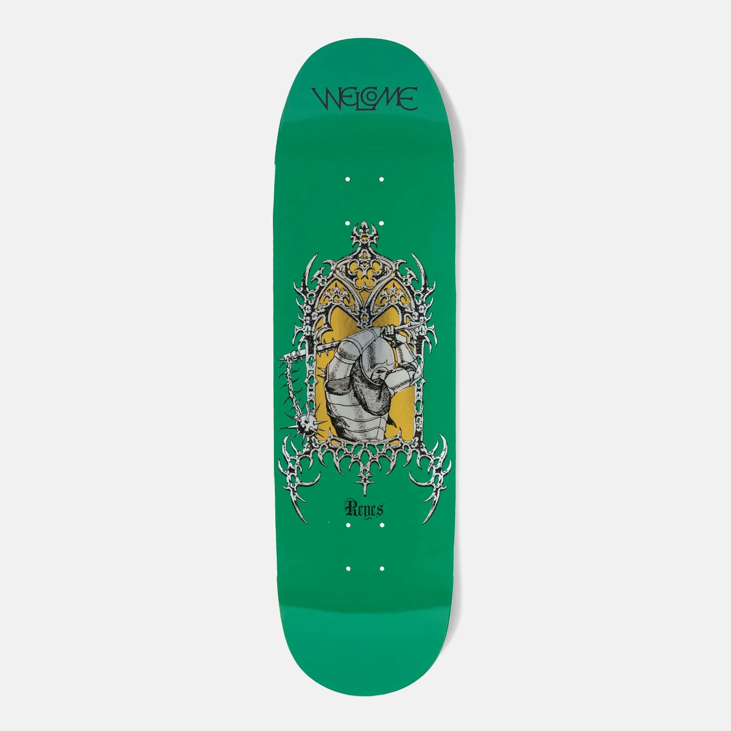 Welcome Skateboards - 9.0" Ryan Reyes Flail On Baculus 2.0 Skateboard Deck - Green