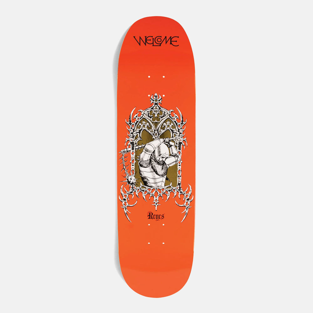 Welcome Skateboards - 9.0" Ryan Reyes Flail On Baculus 2.0 Skateboard Deck - Tangerine