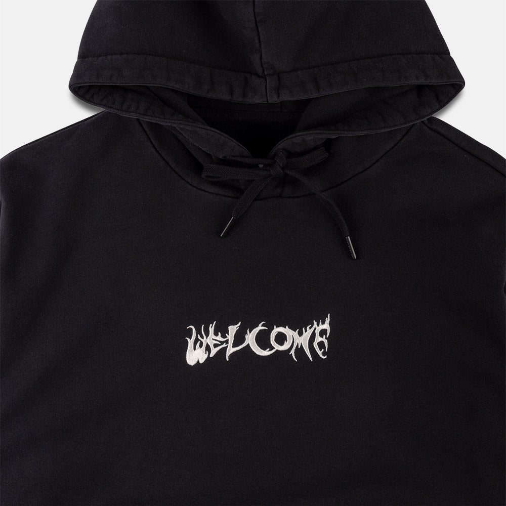 Welcome Skateboards - Light And Easy Patch Pullover Hooded Sweatshirt - Black