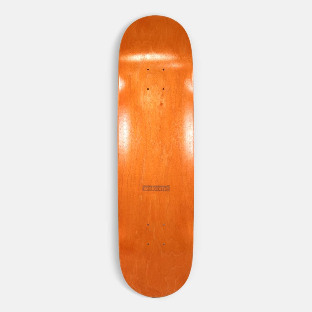 Welcome Skate Store - 8.125” Laser Skateboard Deck (Orange)