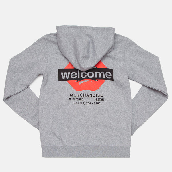 Welcome Skate Store - Lips Hoody - Grey