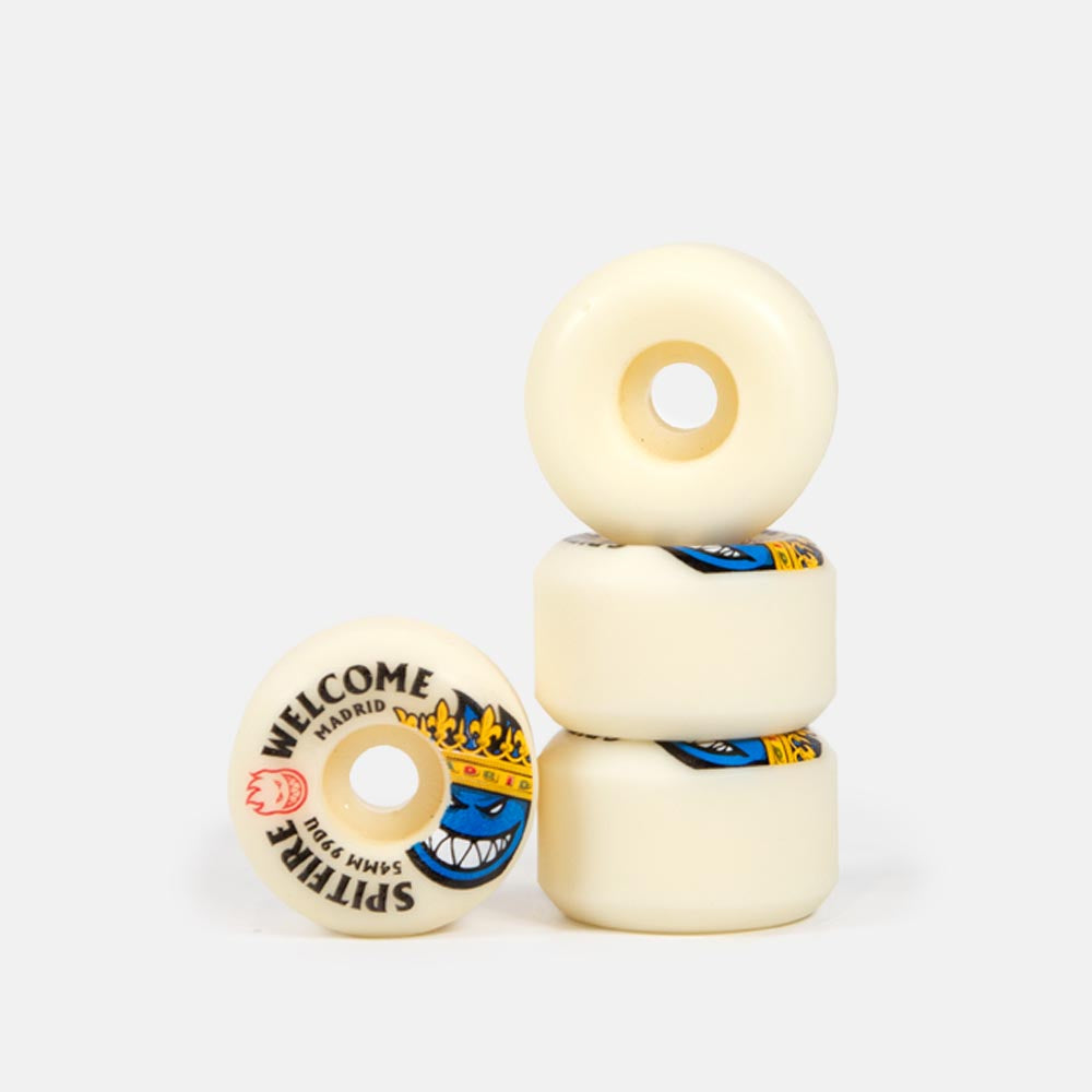 Spitfire - 54mm (99a) Welcome Madrid Skateboard Wheels (Conical Full)