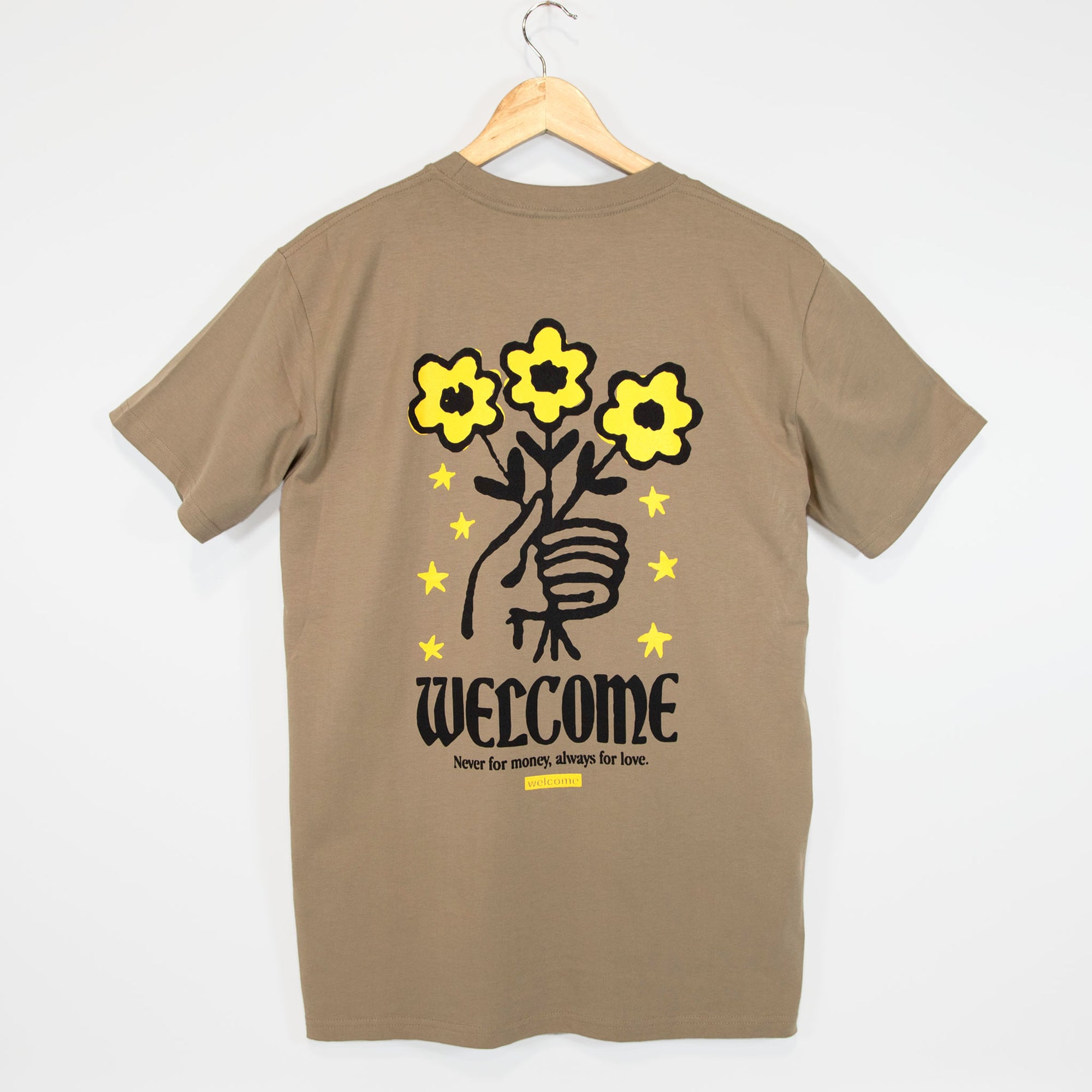 Welcome Skate Store - Never T-Shirt - Sand