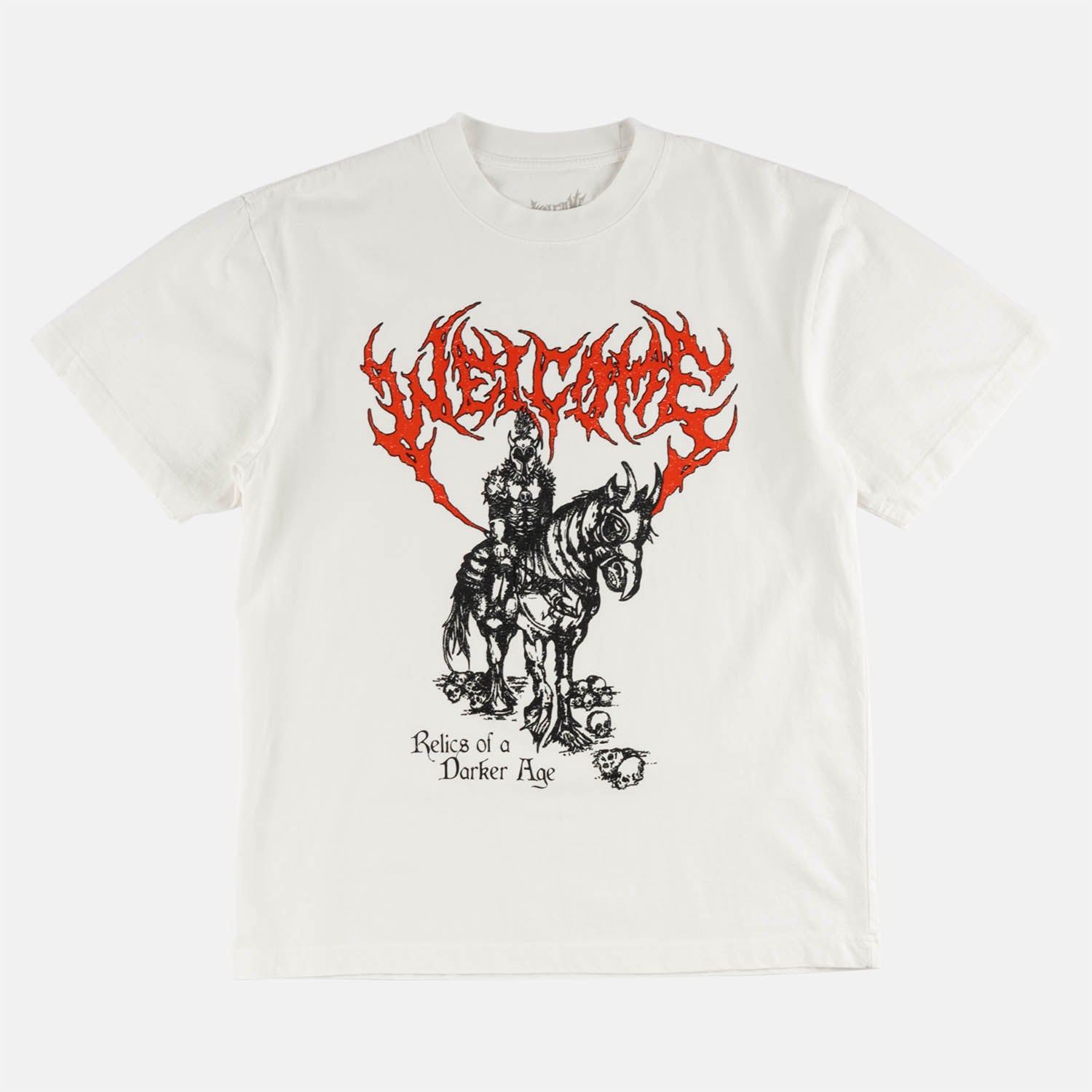 Welcome Skateboards - Relic Boxy Garment-Dyed T-Shirt - White