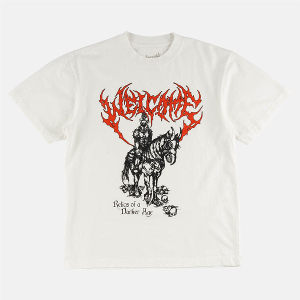 Welcome Skateboards - Relic Boxy Garment-Dyed T-Shirt - White