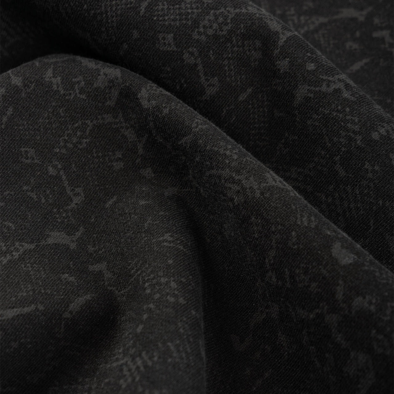 Welcome Skateboards - Serpent Enzyme-Washed Animal Print Pullover Hooded Sweatshirt - Black