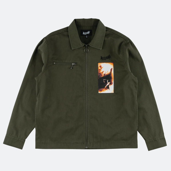 Welcome Skateboards - Smite Twill Patch Work Shirt - Forest