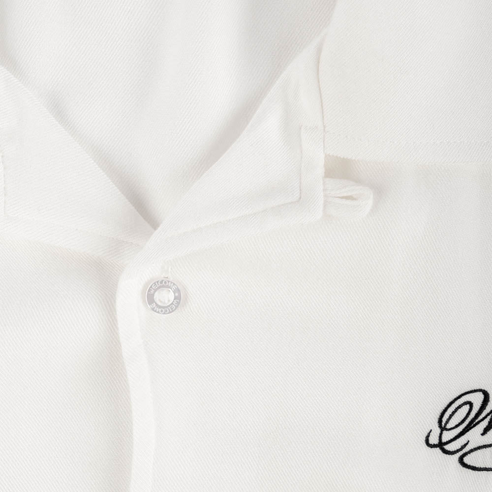 Welcome Skateboards - Torment Printed Linen Short Sleeve Shirt - White