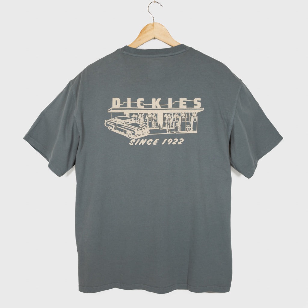 Dickies Service Station Stormy Weather Blue T-Shirt