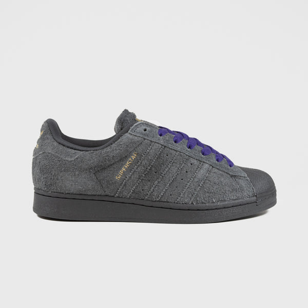 Adidas Skateboarding - Superstar ADV Shoes - Carbon / Carbon / Collegiate Purple