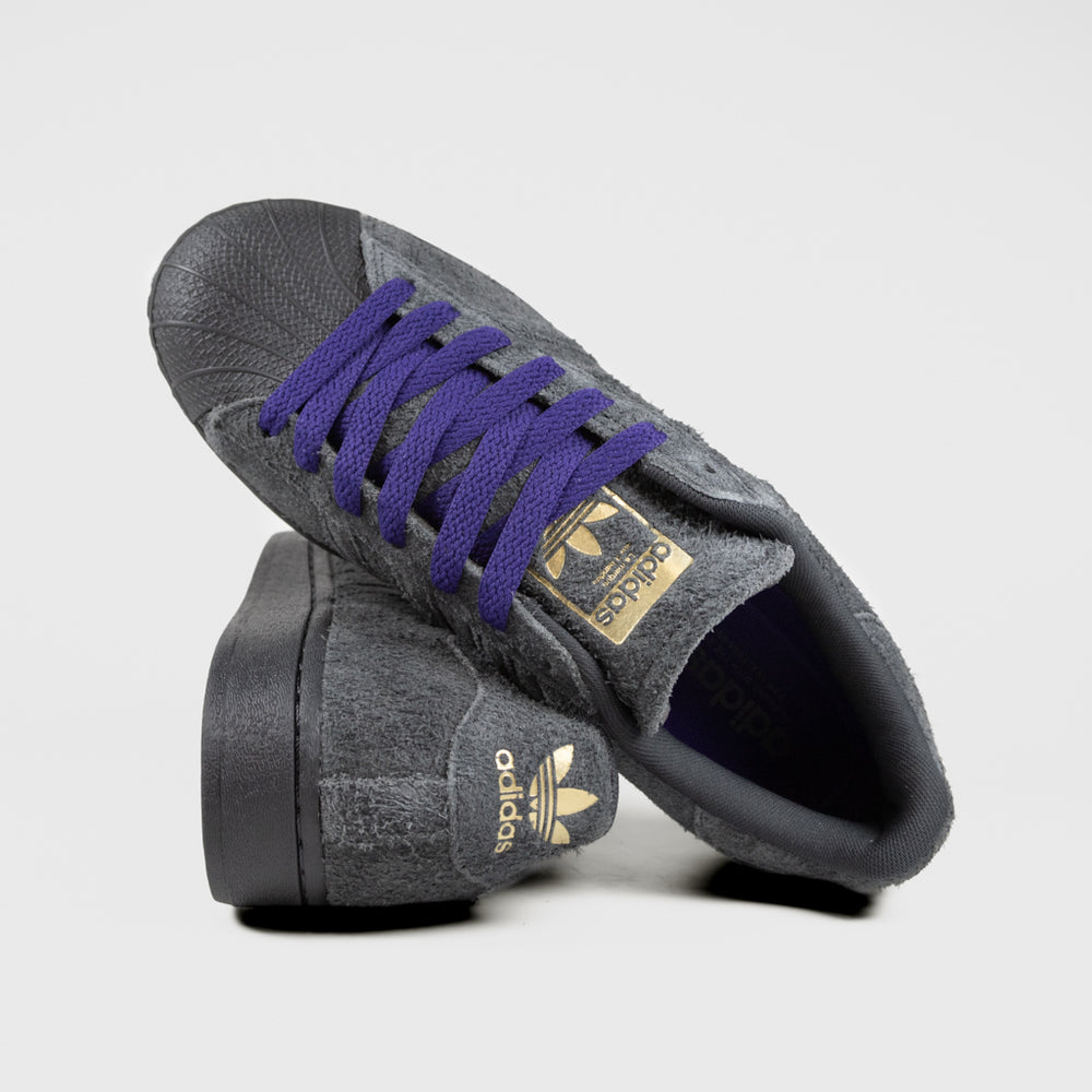 Adidas Skateboarding Carbon Grey Superstar ADV Shoes