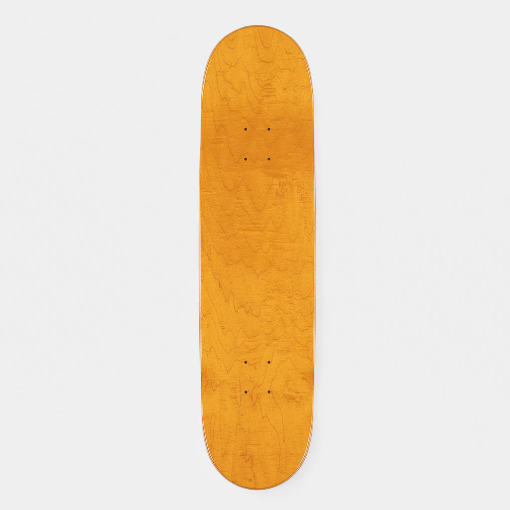 Welcome Skate Store 8.125” Laser Orange Skateboard Deck Top Ply