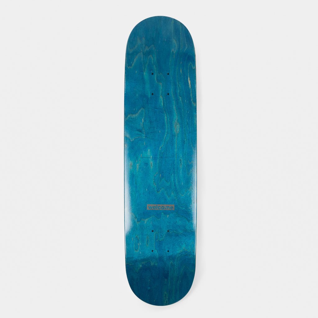 Welcome Skate Store 8.25” Laser Blue Skateboard Deck