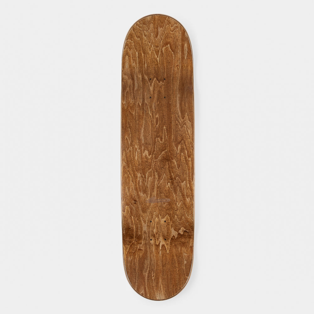 Welcome Skate Store 8.5" Chainsaw White And Brown Skateboard Deck Top Ply