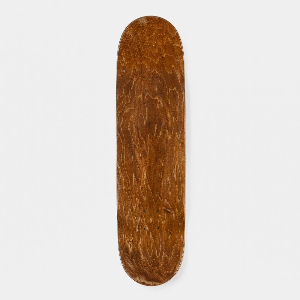 Welcome Skate Store 8.5” Laser Brown Skateboard Deck Top Ply