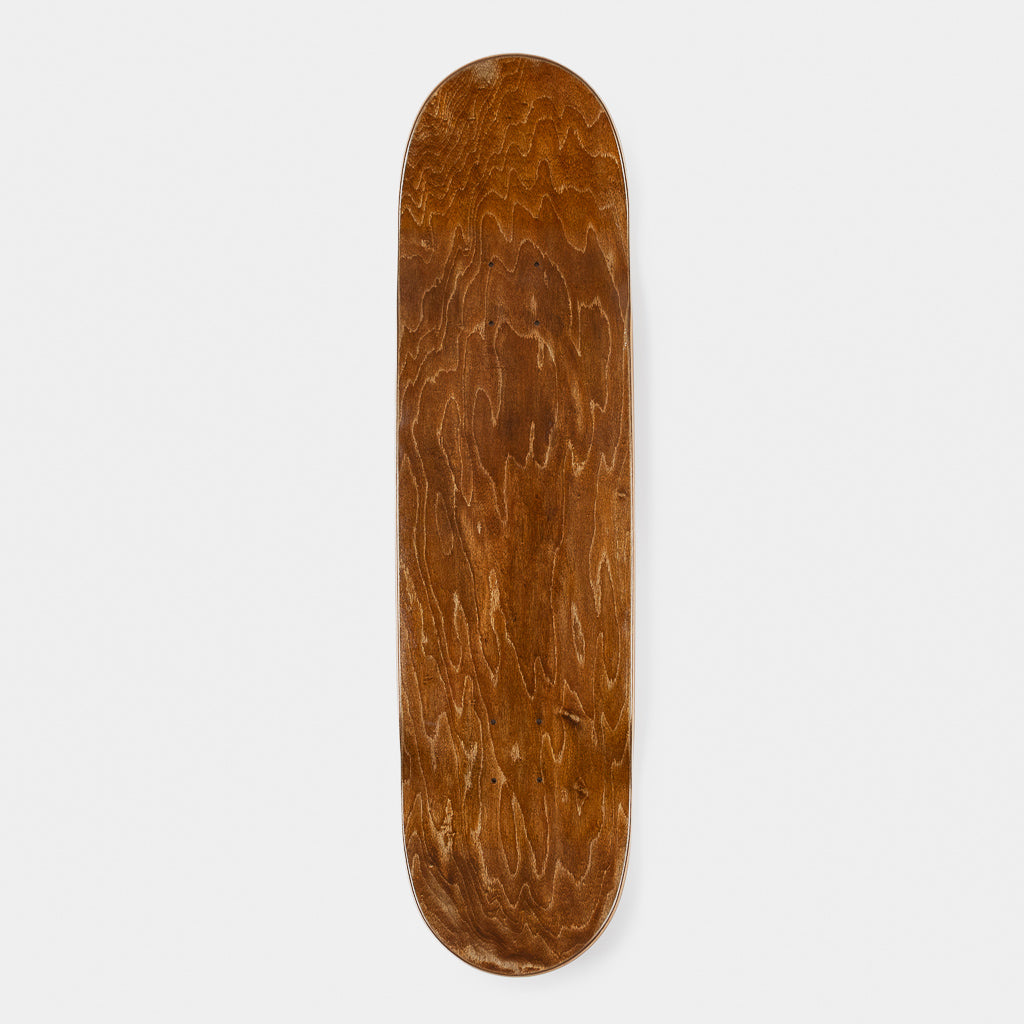 Welcome Skate Store 8.5” Laser Brown Skateboard Deck Top Ply