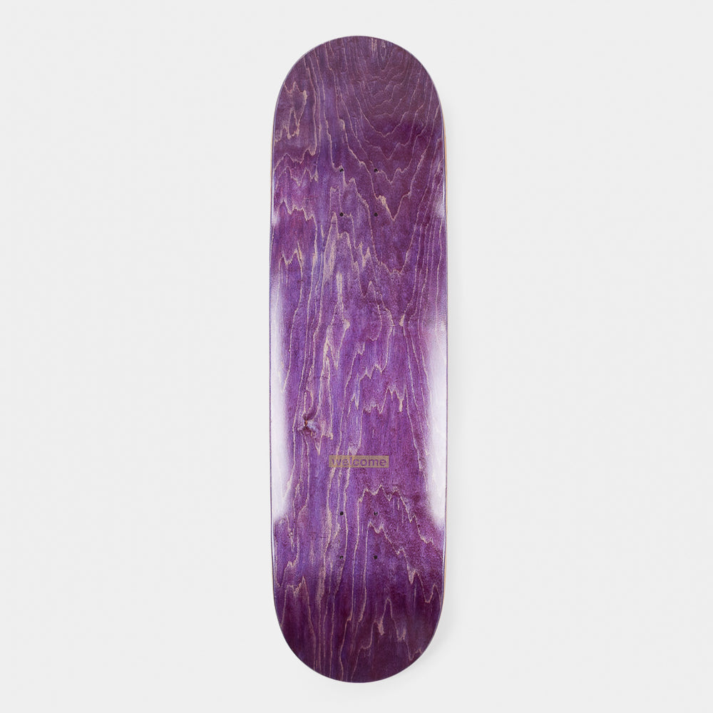 Welcome Skate Store 8.625” Laser Purple Skateboard Deck