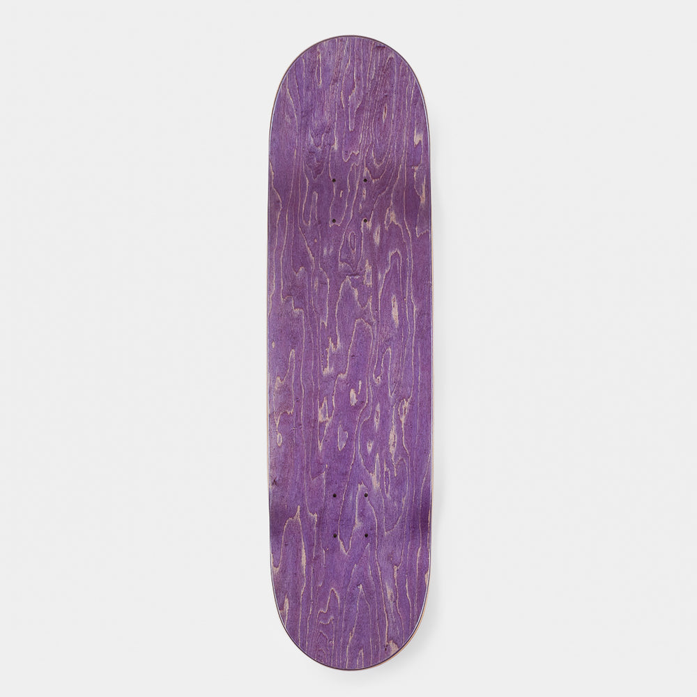 Welcome Skate Store 8.625” Laser Purple Skateboard Deck Top Ply