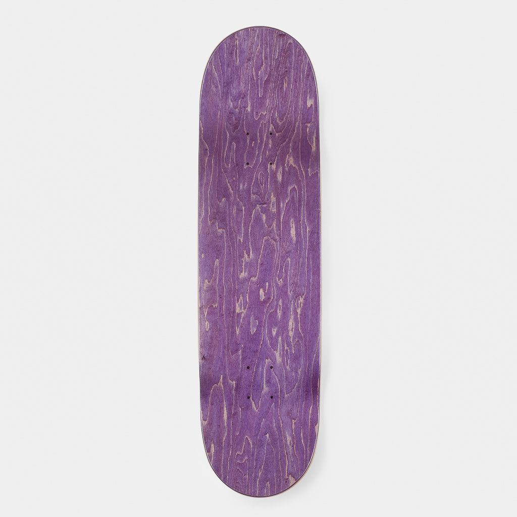 Welcome Skate Store 8.625” Laser Purple Skateboard Deck Top Ply