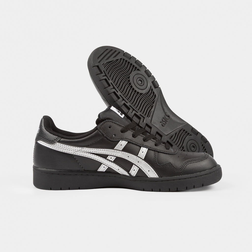 ASICS Skateboarding Black Leather With Silver Detail Japan Pro Skate Shoes