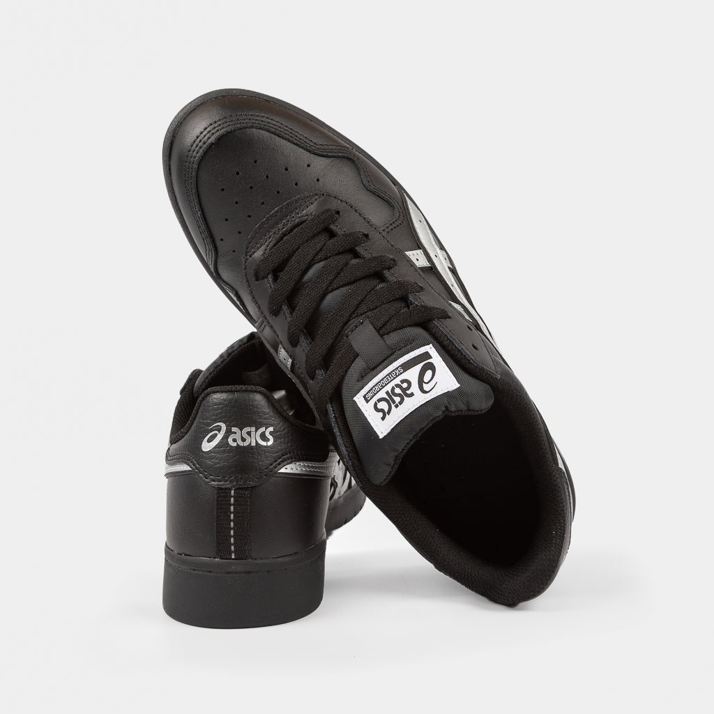 ASICS Skateboarding Black Leather With Silver Detail Japan Pro Skate Shoes