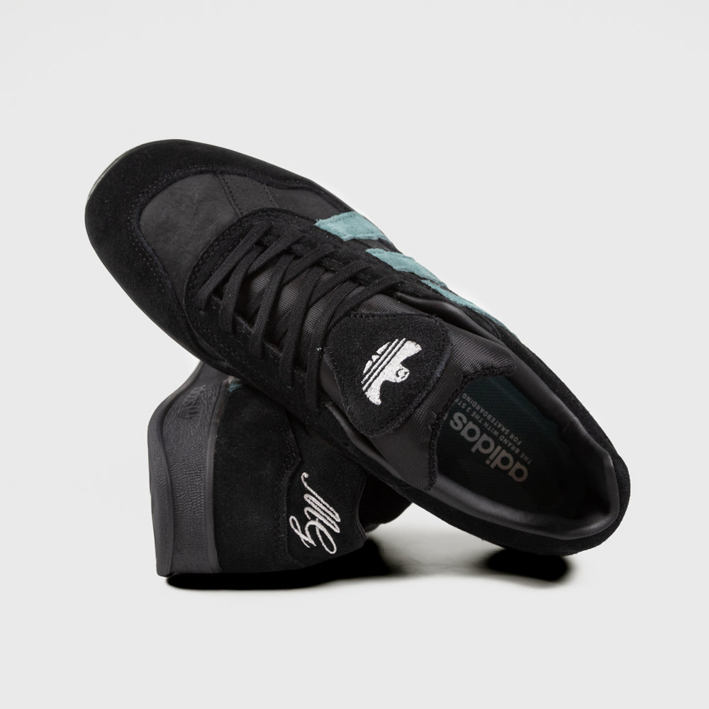 Adidas Skateboarding Black And Preloved Teal Aloha Super Shoes