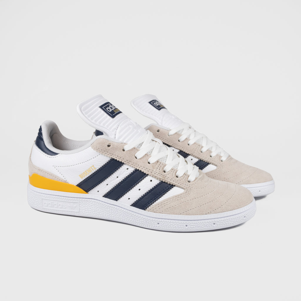 Adidas Skateboarding Clear Brown and Collegiate Navy Busenitz Shoes