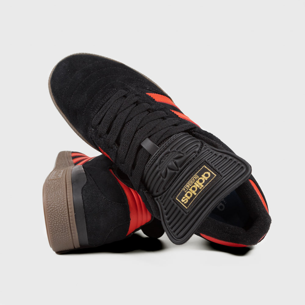 Adidas Skateboarding Black And Bold Orange Busenitz Shoes