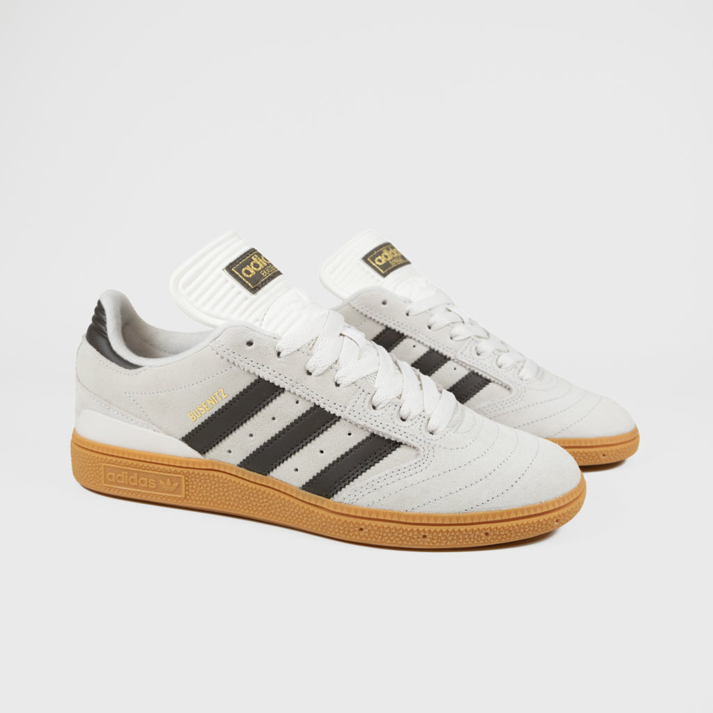 Adidas Skateboarding - Busenitz Shoes - Crystal White / Olive / Gum 3 Welcome Skate Store Adidas Skateboarding - Busenitz Shoes - Crystal White / Olive / Gum 3 Welcome Skate Store