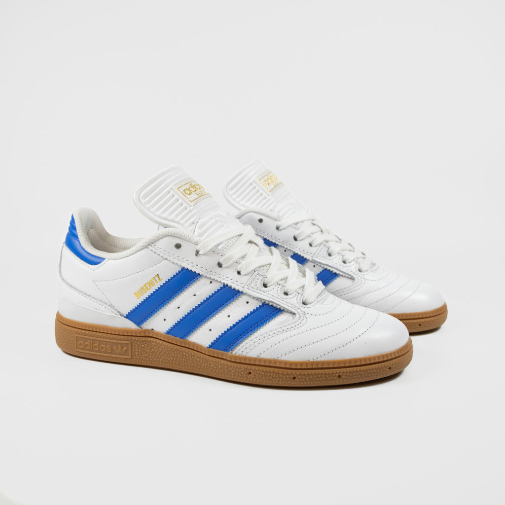 Adidas Skateboarding Busenitz Shoes Footwear White Bluebird Gold Metallic Gum UK 6